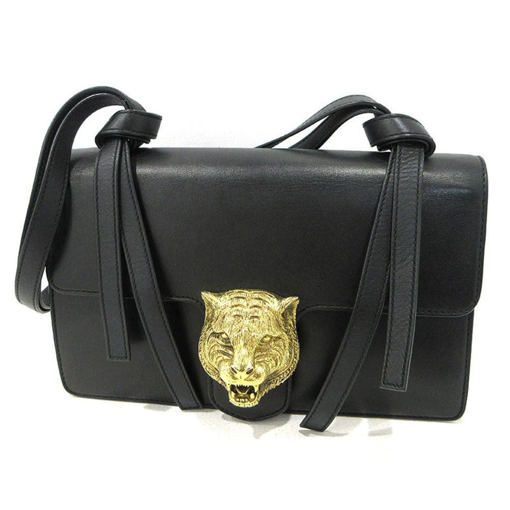 Gucci Animalier Shoulder Bag Black